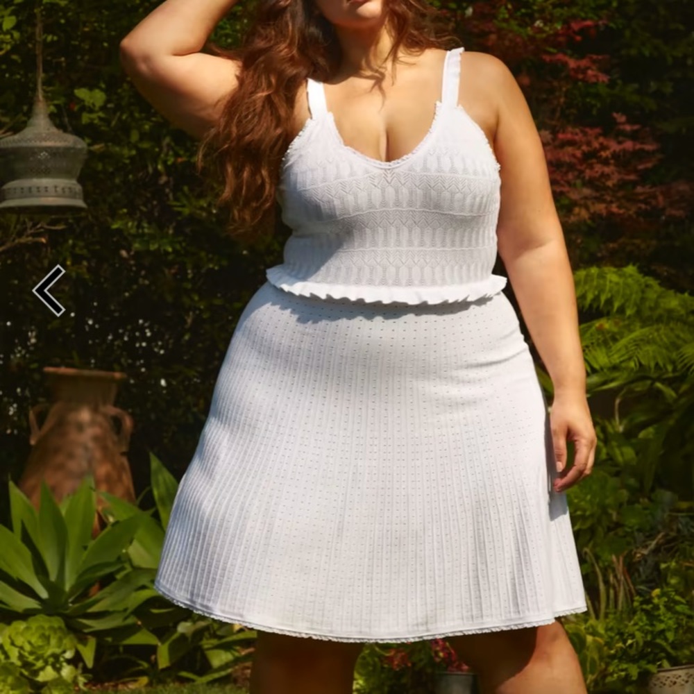 Fashion to Figure Zoey Crochet Fit and Flare Dress | Plus size dresses - Picture 2 of 10